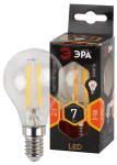 Лампа светодиод 7Вт шар E14 2700К 560Лм филамент прозр F-LED P45-7W-827-E14 ЭРА (1/100)