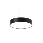 Светодиодный светильник "ВАРТОН" COSMO подвесной 48 Вт 600*115мм 3000К с рассеивателем опал RAL9005 черный муар