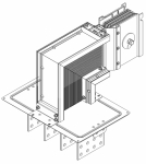 Секц. флан. вниз Тип2 1000А Cu 3L+N+PER IP55 тран. IEK