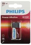 Элемент питания 6LR61 крона 9V алкалиновый Power бл. 1шт Philips (1/12)