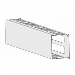 Компонент для крепления проводки и кабельных вводов в распределительном шкафу 483x88x90 металл серый DKC