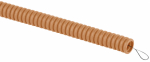 Труба гофрированная d20 ПВХ (сосна) с зондом легкая Эра 25м (60)