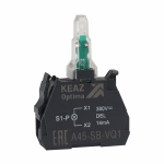 Световой блок OptiSignal D22 A45-SB-VQ3 зеленый 380 В AC с защитой от наводок ZBVQ3