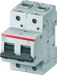 Автоматический выключатель (автомат) 2-полюсный (2P) 13А хар. B 25кА ABB S800