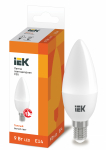 Лампа светодиод 9Вт свеча Е14 3000К 810Лм матовая IEK (10/100)