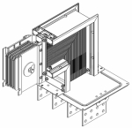 Секц. флан. вверх Тип2 1000А Al 3L+N+PER IP55 тран. IEK