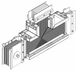 Секц. T-обр. вверх 5000А Al 3L+N+PER IP55 тран. IEK