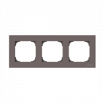 Рамка 3-пост. цвет коричневый матовый, пластик горизонт. и вертик., IP20 ABB