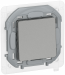 Перекл. 1кл сх6 10АХ IP44 б/к 6736721 алюм. INSPIRIA IEK