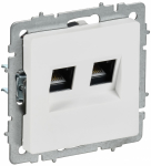 BRITE Роз. комп. 2-ая RJ45 кат.6 РК11-2-БрАБ а/б IEK