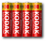 Элемент питания R6 (АА) солевой уп.4шт EXTRA HEAVY DUTY Kodak (4/24/576)