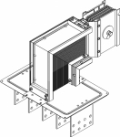 Секц. флан. вниз Тип1 800А Al 3L+N+1/2PE НК IP55 тран. IEK