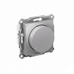 Светорегулятор 400Вт поворотно-нажимной с/у алюминий механизм AtlasDesign Systeme Electric