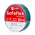 Изолента зеленая 19/20м SafeFlex EKF