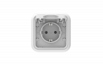 Розетка, одноместная, СП, винтовые клеммы белый, Бронто EKF