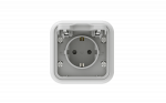 Розетка, одноместная, СП, винтовые клеммы серый, Бронто EKF