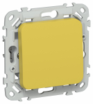 FLITE Выключ. 1-кл. кноп. прох. 10А ВС61-2-0-ФлЖК ж/к IEK