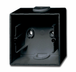 Коробка для открыт. монтажа 1-мест. пластик черный глянцев. IP20 ABB basic55