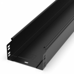 Лоток неперфорированный Стандарт 150х80х3000 (0,7 мм) RAL 9005 (6 м/уп) Промрукав