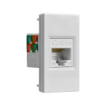 Накладка/вставка для подкл. ср-в связи и выч. техники с/у rj45 8(8) пластик белый IP20 SE Wessen 45