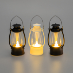 Декоративный фонарь со свечкой 9,5см, цвет корпуса белый/черный, цвет свечения теплый белый, питание 3xLR1130 (в комплекте) NEON-NIGHT