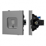 Механизм компьютерной розетки SCT-TENDO-MPC1-PL-GR (RJ-45, CAT6) (Arlight, Графитовый)
