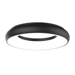 Светодиодный светильник VARTON NIMBUS подвесной/накладной 35 Вт 400х68 мм 4000 K IP40 с рассеивателем опал черный