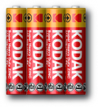 Элемент питания R03-4S (ААА) солевой уп.4шт. EXTRA HEAVY DUTY Kodak (4/40/200)