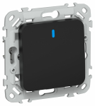 FLITE Выключ. 1-кл. 2п. прох инд 10А ВС6/21-1-1-ФлЧ чер. IEK