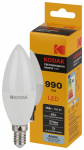 Лампа светодиод 11Вт свеча Е14 4000К 990Лм B35-11W-840-E14 Kodak (1/10)