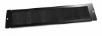 Hyperline TCB-TTB-RAL9004 Панель с щеточным кабельным вводом в пол/потолок для шкафов серии TTB, TTR, TWB 65 мм х 293 мм (ШхД), цвет черный (RAL 9004)