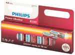Элемент питания LR6 (АА) алкалиновый Power 12шт Philips (12)