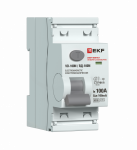 Выключатель дифференциального тока ВД-100N 2P 100А 100мА тип AC эл-мех 6кА PROXIMA EKF