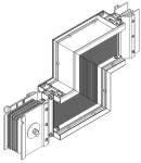 Секция Z вверх н/2 5000А Al 3L+N+PER IP55 тран. IEK