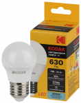 Лампа светодиод 7Вт шар Е27 4000К 630Лм P45-7W-840-E27 Kodak (1/10)