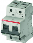 Автоматический выключатель (автомат) 2-полюсный (2P) 20А хар. C 25кА ABB S800