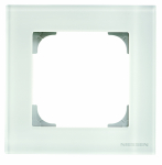Рамка 1-пост. цвет белый глянцевый, стекло горизонт. и вертик., IP20 Sky ABB