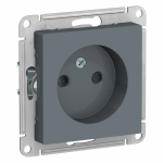 Розетка 1гн без З/К шторки с/у грифель механизм 16А AtlasDesign Systeme Electric