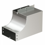 Угол CSSS 90 вертикальный левый, переходник  осн. 600 H80 в комплекте с крепежными элементами и соединительными пластинами,горячеоцинкованный