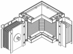 Секц. угл. прав. н/уг. 1250А Al 3L+N+1/2PE НК IP55 тран. IEK