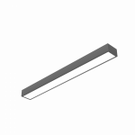 Светодиодный светильник VARTON Gexus Line Up n Down 1500x160x110 мм 35 Вт/50 Вт 4000 К RAL9005 черный муар опал-микропризма
