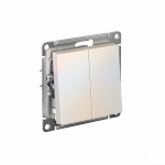 Выключатель 2кл кнопочный с/у жемчуг AtlasDesign Systeme Electric (1/5)