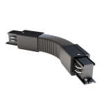 Коннектор гибкий Trinity черный