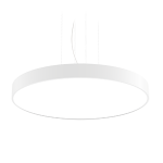 Светодиодный светильник "ВАРТОН" COSMO подвесной 85 Вт 1200*115 мм 3000К с рассеивателем опал RAL9003 белый муар