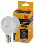 Лампа светодиод 11Вт шар Е14 6500К 990Лм P45-11W-865-E14 Kodak (1/10)