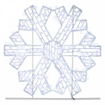 Фигура световая «Снежинка» 125х120 см, 200 LED, IP65, цвет свечения белый NEON-NIGHT
