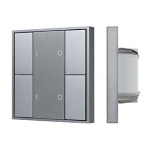 INTELLIGENT ARLIGHT Кнопочная панель DALI-201-23-2G-DIM-DT6-IN Silver (BUS, Frame) (IARL, IP20 Металл, 3 года)