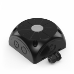 Коробка распределительная 60-0500-9005-КВ для видеокамер двухкомпонентная безгалогенная (HF) чёрная 100х100х50 с кабельным вводом Промрукав