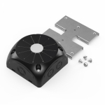 Коробка распределительная 60-0500-9005-П для видеокамер двухкомпонентная безгалогенная (HF) чёрная 100х100х50 с пластиной монтажной Промрукав