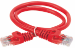 ITK Коммутационный шнур кат. 6 UTP PVC 3м красный